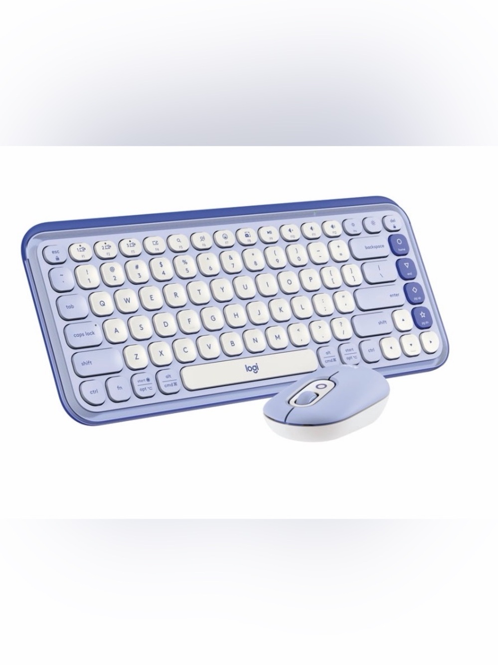 Logitech POP Icon Keyboard and Mouse Set Lilac